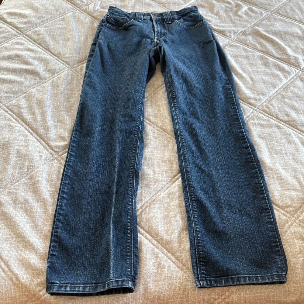 NYDJ: Women's Blue Denim Petite Straight Leg Jeans Size 4P